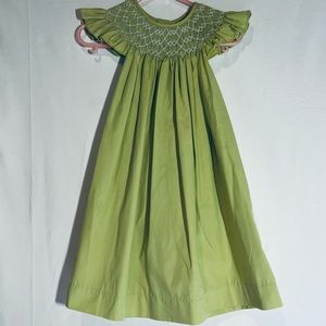Lime smocked 12M dress